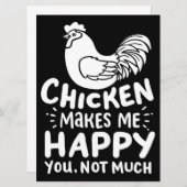 Cute Chicken Farmer Sarcastic| Gift for Father Day (Voorkant / Achterkant)