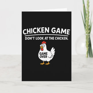 Cute Chicken Game Don't Look At The Chicken Funny  Kaart