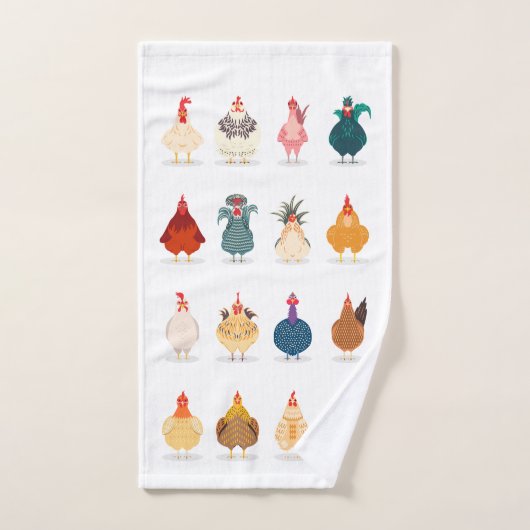 Cute Chicken Handdoek (Handdoek)