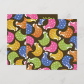 Cute Chicken Hens Night Bachelorette Party Invite Kaart (Voorkant / Achterkant)