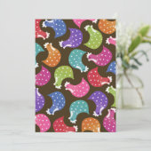 Cute Chicken Hens Night Bachelorette Party Invite Kaart (Staand voorkant)