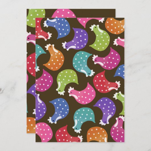 Cute Chicken Hens Night Bachelorette Party Invite Kaart (Voorkant / Achterkant)