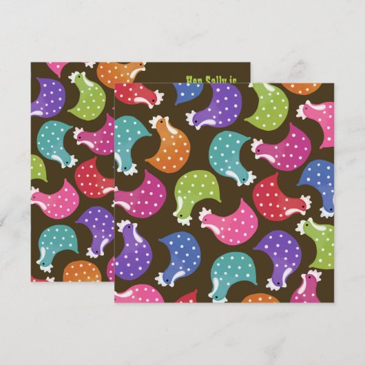 Cute Chicken Hens Night Bachelorette Party Invite Kaart (Voorkant / Achterkant)