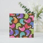 Cute Chicken Hens Night Bachelorette Party Invite Kaart (Staand voorkant)