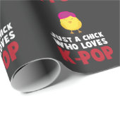 Cute Chicken Korea Pop Lover K-Pop Fan Girl Cadeaupapier (Rol Hoek)