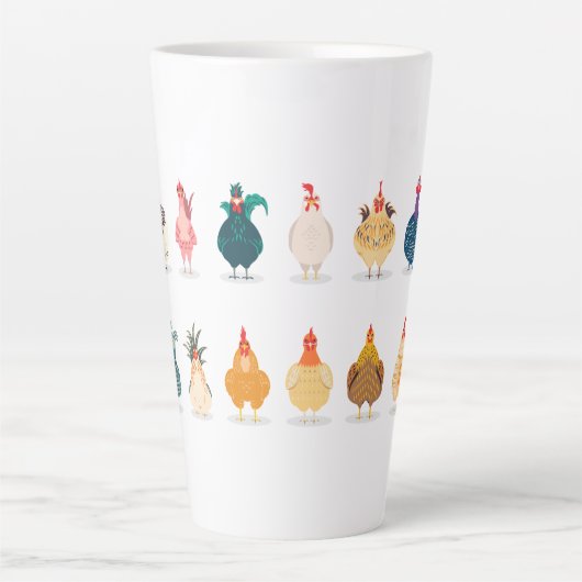 Cute Chicken Latte Mok (Voorkant)