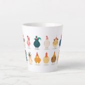 Cute Chicken Latte Mok (Voorkant)