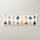 Cute Chicken Lichaamskussen (Achterkant)