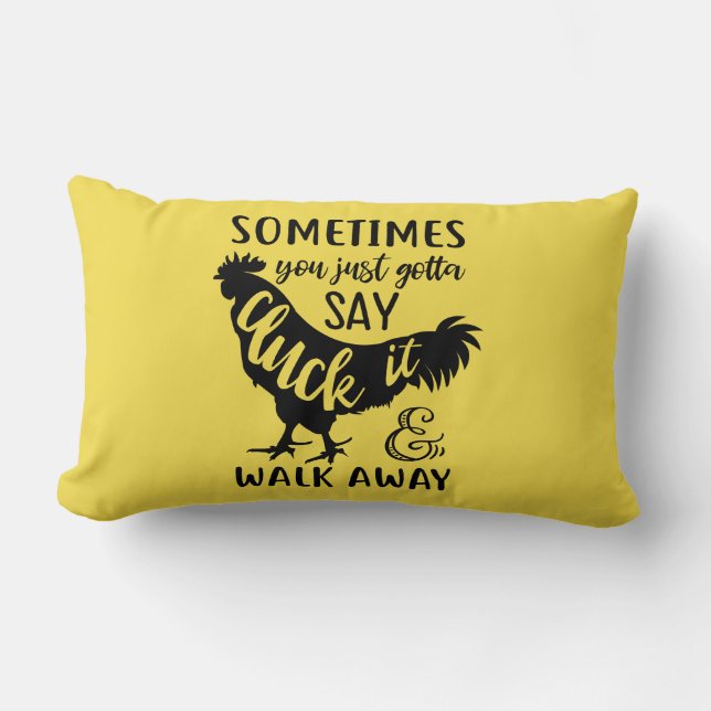 Cute Chicken Lover Boerderij Farmer Rooster Yellow Kussen (Voorkant)