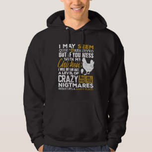Cute Chicken Lover Farmer Hoodie
