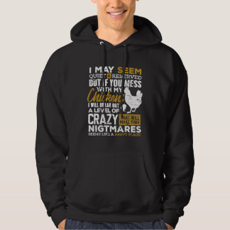 Cute Chicken Lover Farmer Hoodie