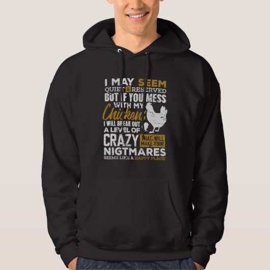 Cute Chicken Lover Farmer Hoodie (Voorkant)