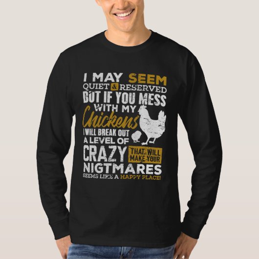 Cute Chicken Lover Farmer T-shirt (Voorkant)