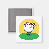 Cute Chicken Magneet (Voorkant / Achterkant)
