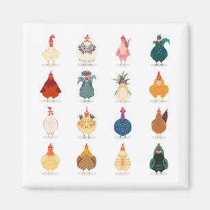 Cute Chicken Magneet