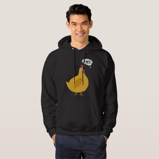 Cute Chicken Moo Hoodie (Voorkant volledig)