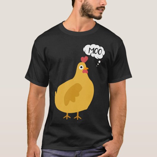 Cute Chicken Moo T-shirt (Voorkant)