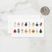 Cute Chicken Notitiekaartje (Voorkant / Achterkant in situ)