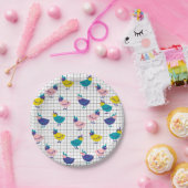 Cute Chicken Paper Borden Papieren Bordje (Feest)