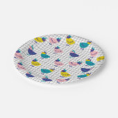 Cute Chicken Paper Borden Papieren Bordje (Gekanteld)