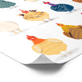 Cute Chicken Poster (Hoek)