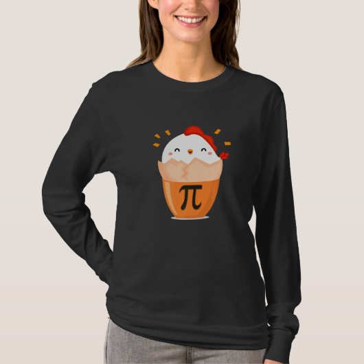 Cute Chicken Pot Pi Day Wiskunde Day Dag T-shirt (Voorkant)