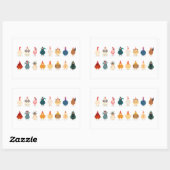 Cute Chicken Rechthoekige Sticker (Vel)