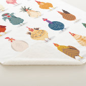 Cute Chicken Sherpa Deken (3/4)