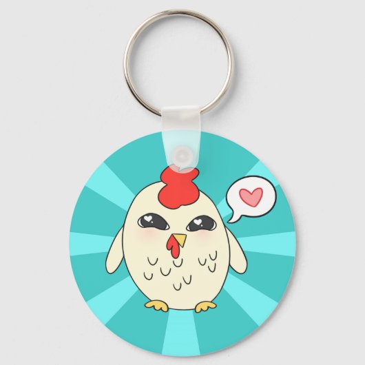 Cute Chicken Sleutelhanger (Voorkant)