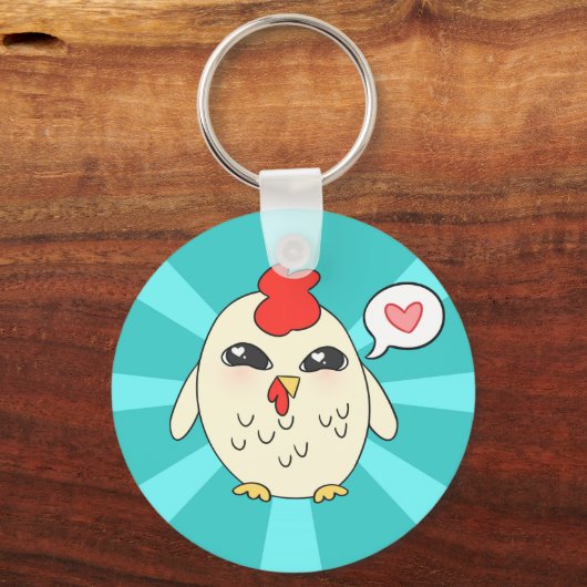 Cute Chicken Sleutelhanger (Voorkant)