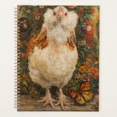 Cute Chicken Small Spiral Planner (Voorkant)