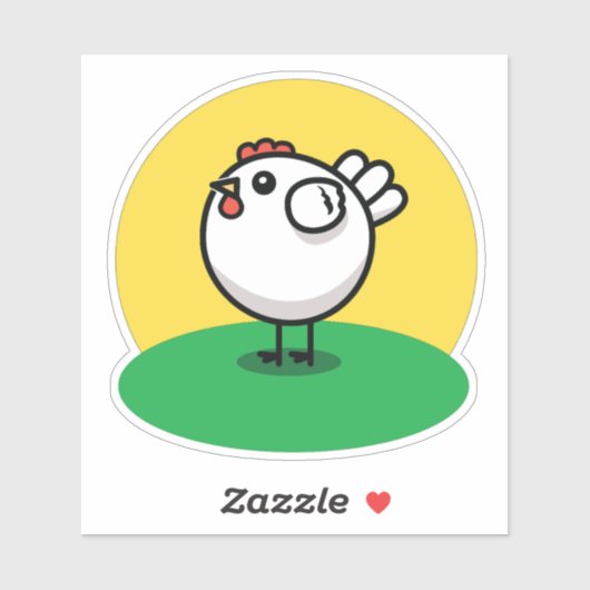 Cute Chicken Sticker (Vel)