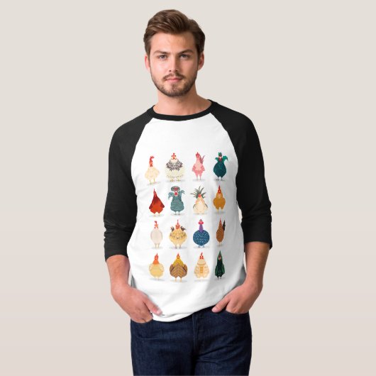 Cute Chicken T-shirt (Voorkant volledig)