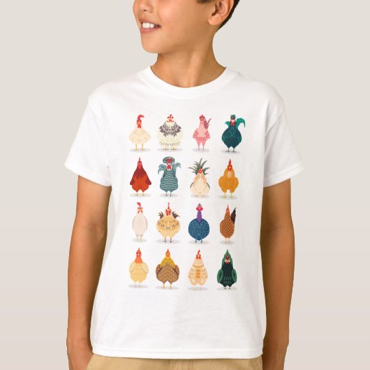 Cute Chicken T-shirt (Voorkant)