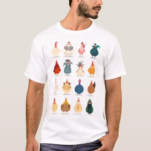 Cute Chicken T-shirt (Voorkant)