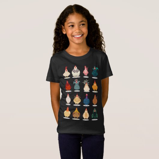 Cute Chicken T-shirt (Voorkant volledig)