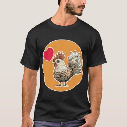 Cute Chicken T-shirt (Voorkant)