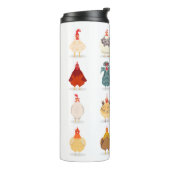 Cute Chicken Thermosbeker (Gedraaid links)