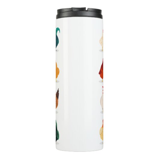 Cute Chicken Thermosbeker (Achterkant)