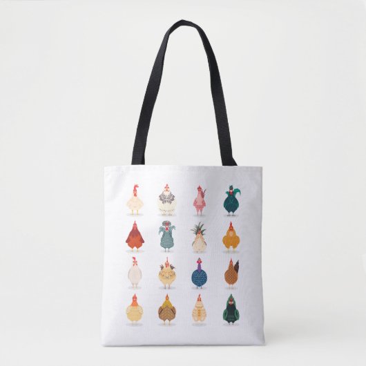 Cute Chicken Tote Bag (Voorkant)