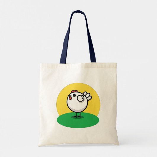 Cute Chicken Tote Bag (Achterkant)