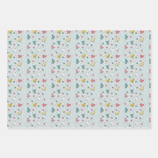 Cute Chicken Unisex Gift Wrap Inpakpapier Vel (Voorkant 3)