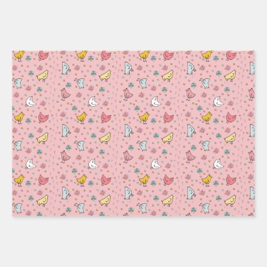 Cute Chicken Unisex Gift Wrap Inpakpapier Vel (Voorkant 2)