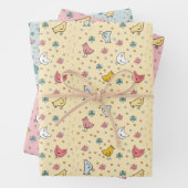 Cute Chicken Unisex Gift Wrap Inpakpapier Vel (In situ)