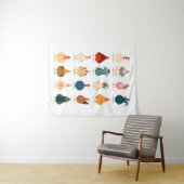 Cute Chicken Wandkleed (In Situ (horizontaal))