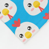 Cute Chickens Fleece Deken (Hoek)