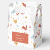 Cute Chickens Hens and Baby Chicks Bedankdoosjes (Geopend)