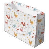 Cute Chickens Hens and Baby Chicks Groot Cadeauzakje (Achterkant Gekanteld)