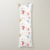 Cute Chickens Hens and Baby Chicks Lichaamskussen (Achterkant (Verticaal))