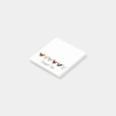 cute chickens in a row post-it® notes (Schuin)